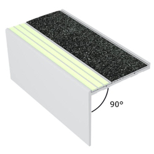 CAD Drawings Ecoglo Inc. RF7B-E30 Series Luminous Resilient Flooring Nosings